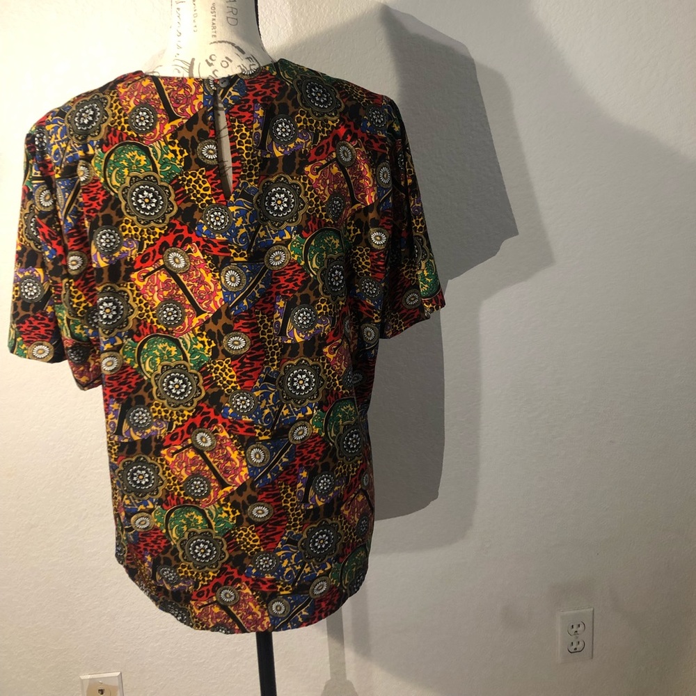 Vintage silk blouse - Picture 4 of 5